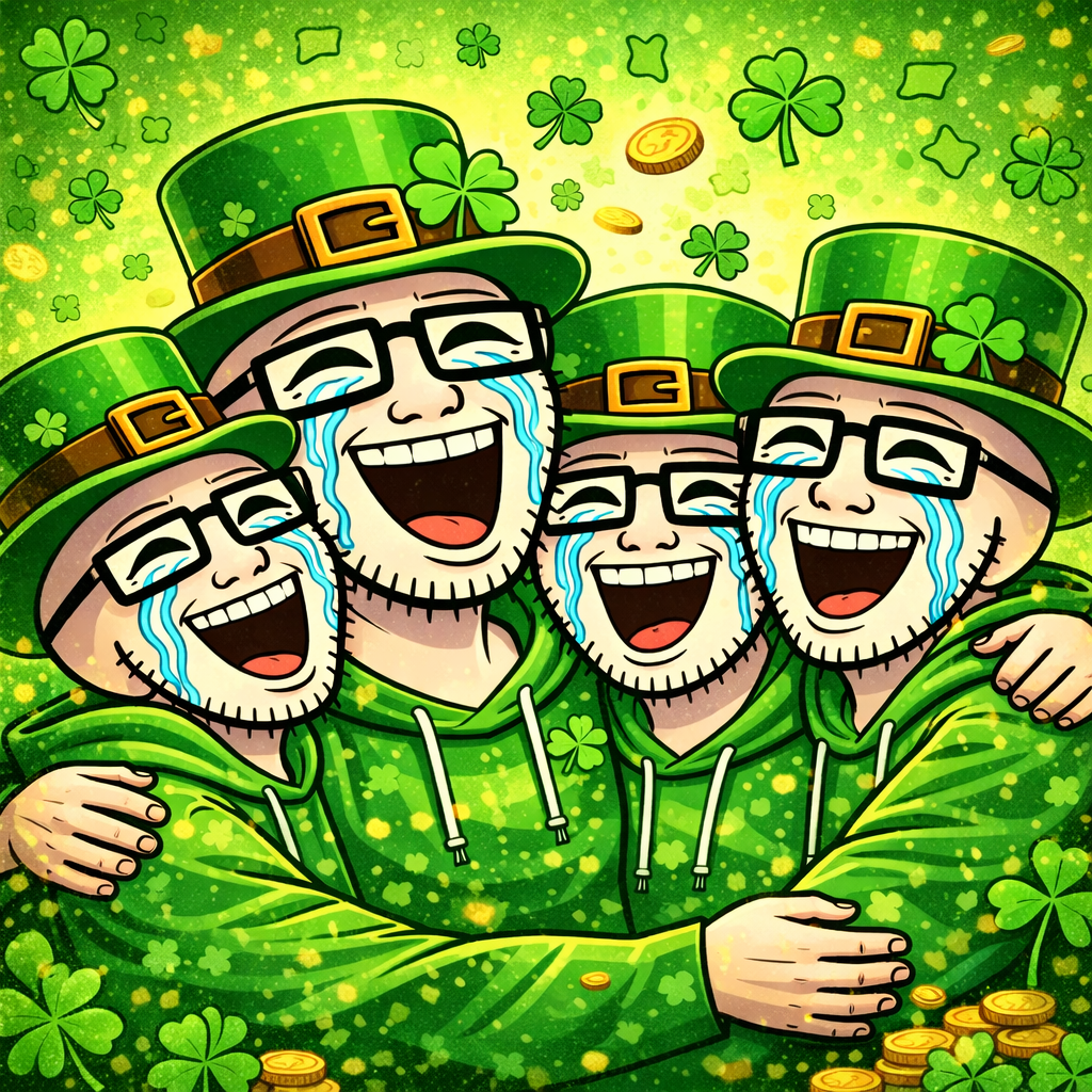 Group of Wojaks Hugging